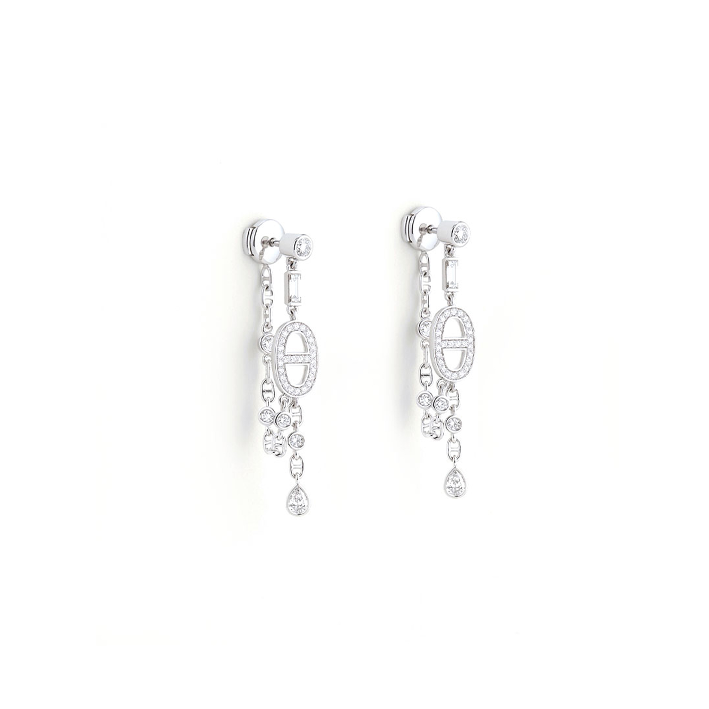 H**mes chaine d''ancre chaos fancy earrings h222509b00